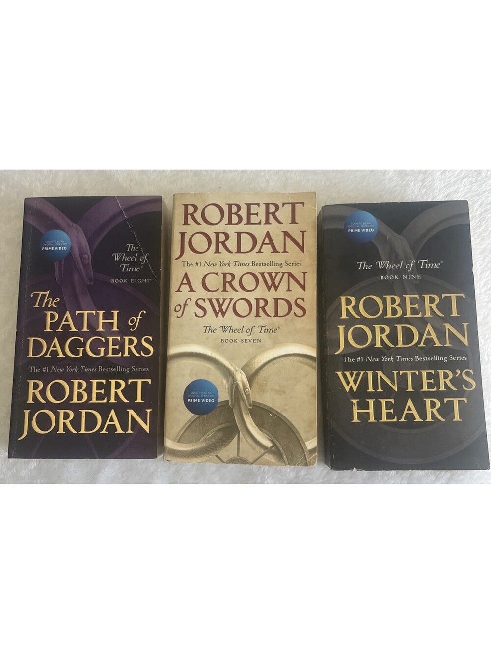 THE WHEEL OF TIME BOXED SET III! Robert Jordan Paperback Books 7-9 Tor